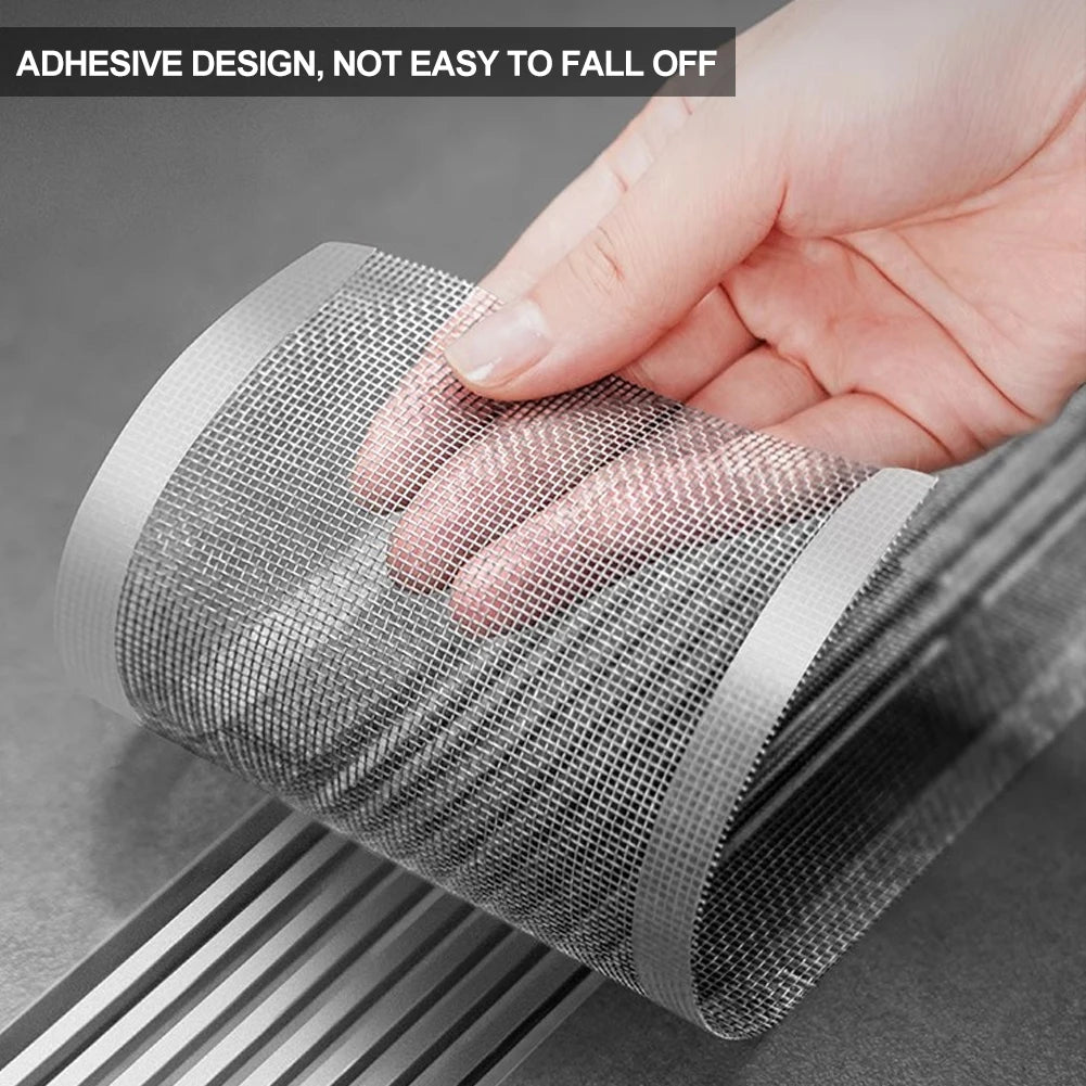 5/10 Meter Strainer Kitchen Sink Sewer Outfall Stopper Bathroom Mesh Stickers Disposable Shower Floor Drain Filter Hair Catcher HIP