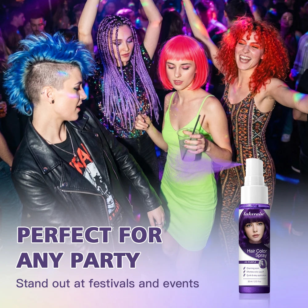 Hair Color Spray Instant Hair Dye One-Time Temporary Washable DIY Hair Chalk Multi Color Party Cosplay Makeup Styling HIP