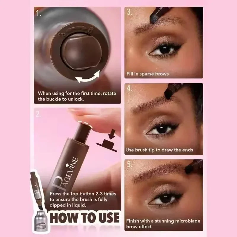 Page Vine 3D Waterproof Brow Tint Pen – Long-Lasting Eyebrow Tint Pen HIP