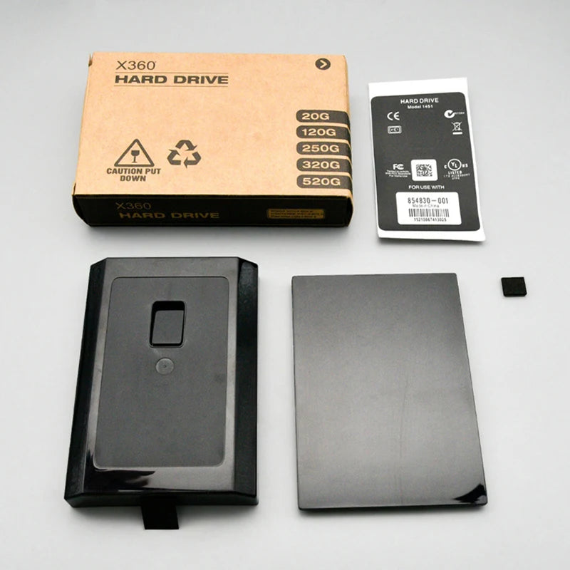 360 Slim Internal HDD Replacement Case – Black Plastic HDD Replacement Case HIP Black