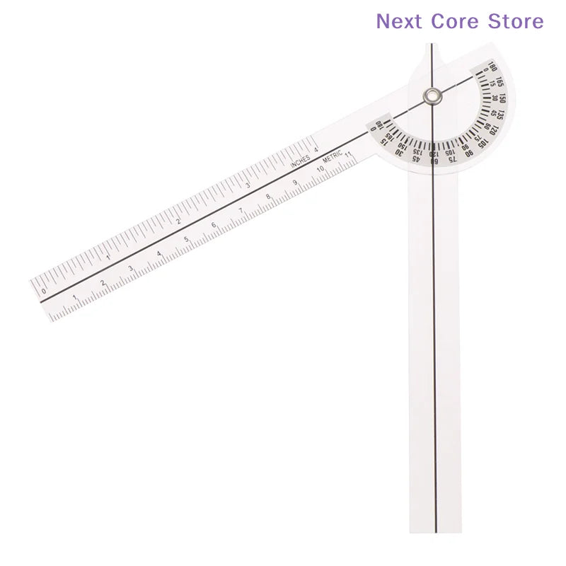 PVC Finger Goniometer 180° Angle Ruler – cm & Inch Protractor Angle Measuring Ruler HIP