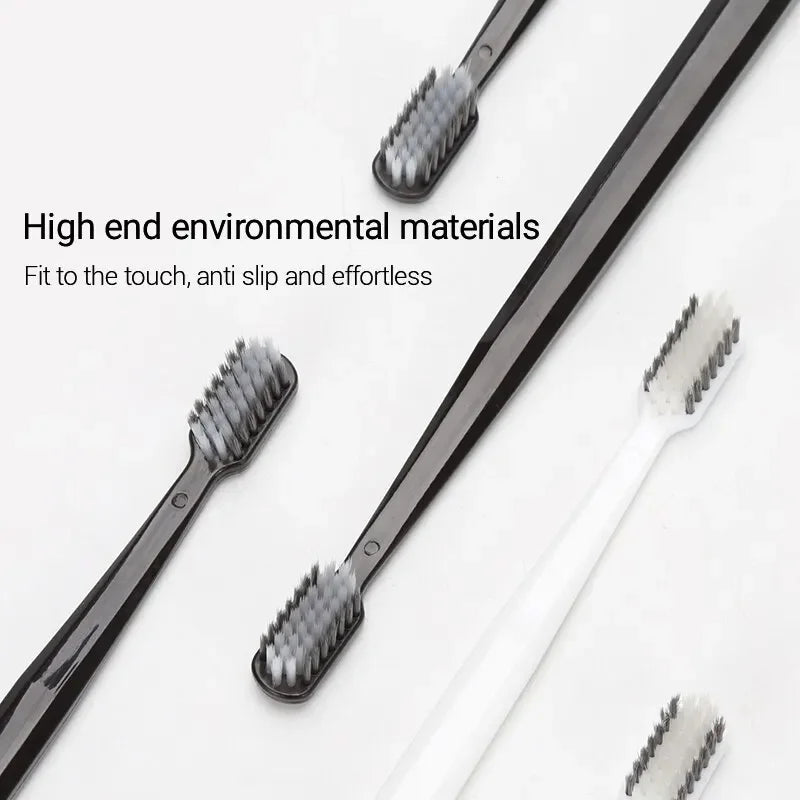 Bamboo Charcoal Soft Toothbrushes – Family Pack | RUZOFO Soft Bristle Toothbrush HIP