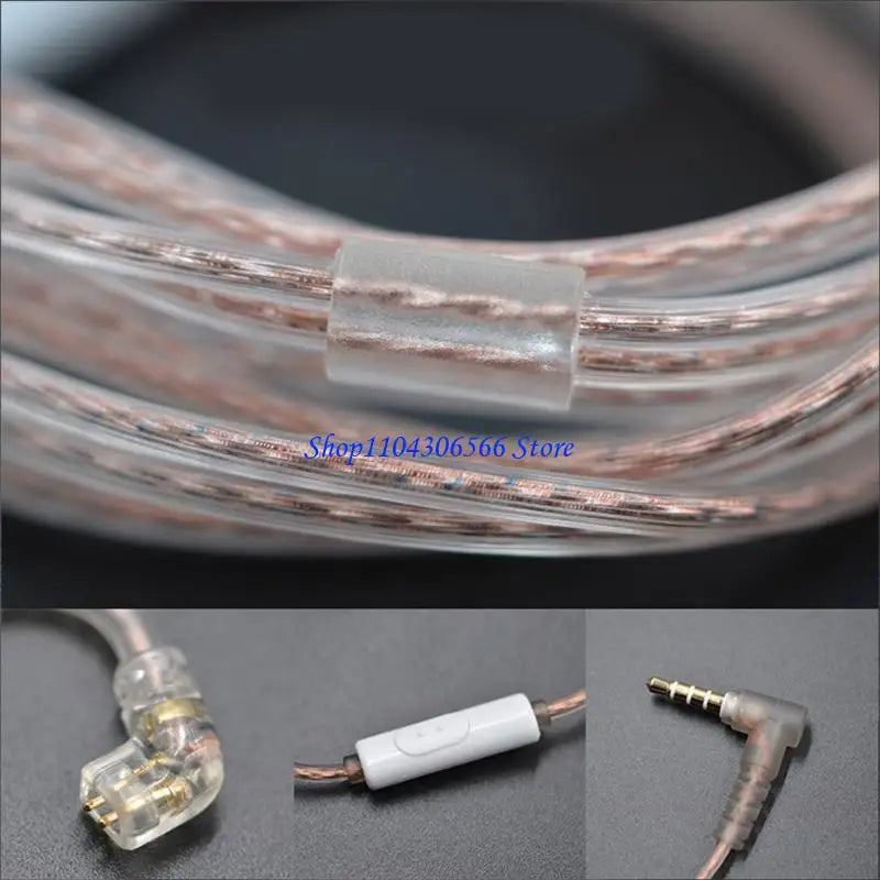 Silver Plated IEM Upgrade Cable – B & C Pin for ZST ZS10 ZSN IEM Replacement Cable HIP