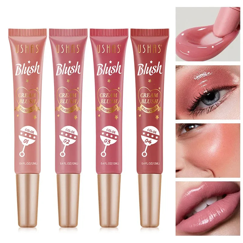 USHAS Liquid Blush Cream – Cheeks, Eyes & Lips | Korean Liquid Blush Cream HIP