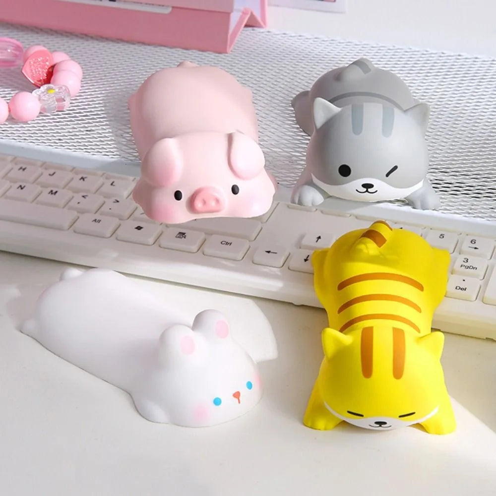 Kawaii Animal Memory Foam Wrist Rest – Cute Mouse Pad Support Memory Foam Wrist Rest HIP