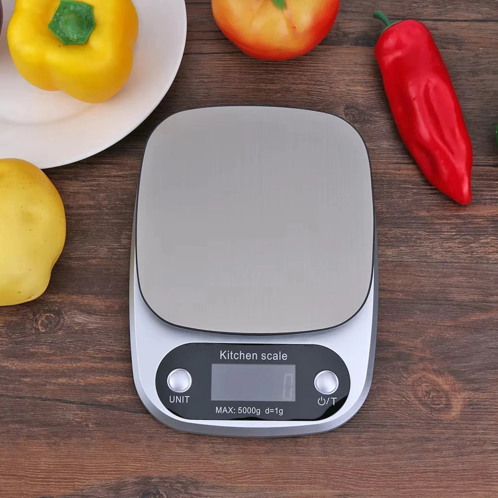 Digital Kitchen Scale 10kg LED Display – Stainless Steel Digital Kitchen Scale HIP