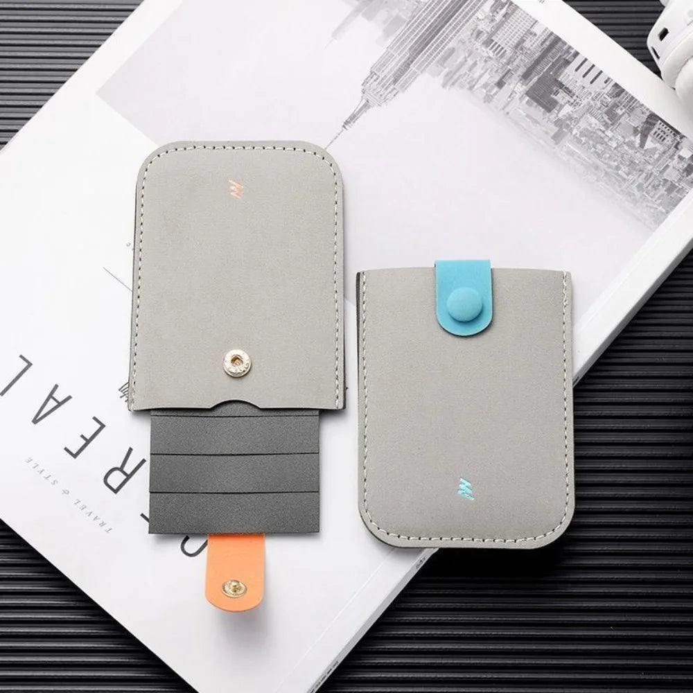 Slim PU Leather Pull-Out Card Wallet – 4 Card Slots Card Holder Wallet HIP