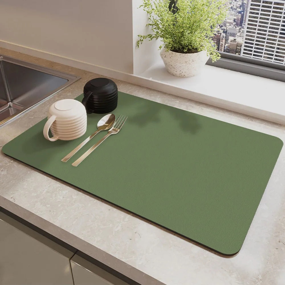 Super Absorbent Dish Drying Mat – Non-Slip Diatomite Pad Dish Drying Mat HIP