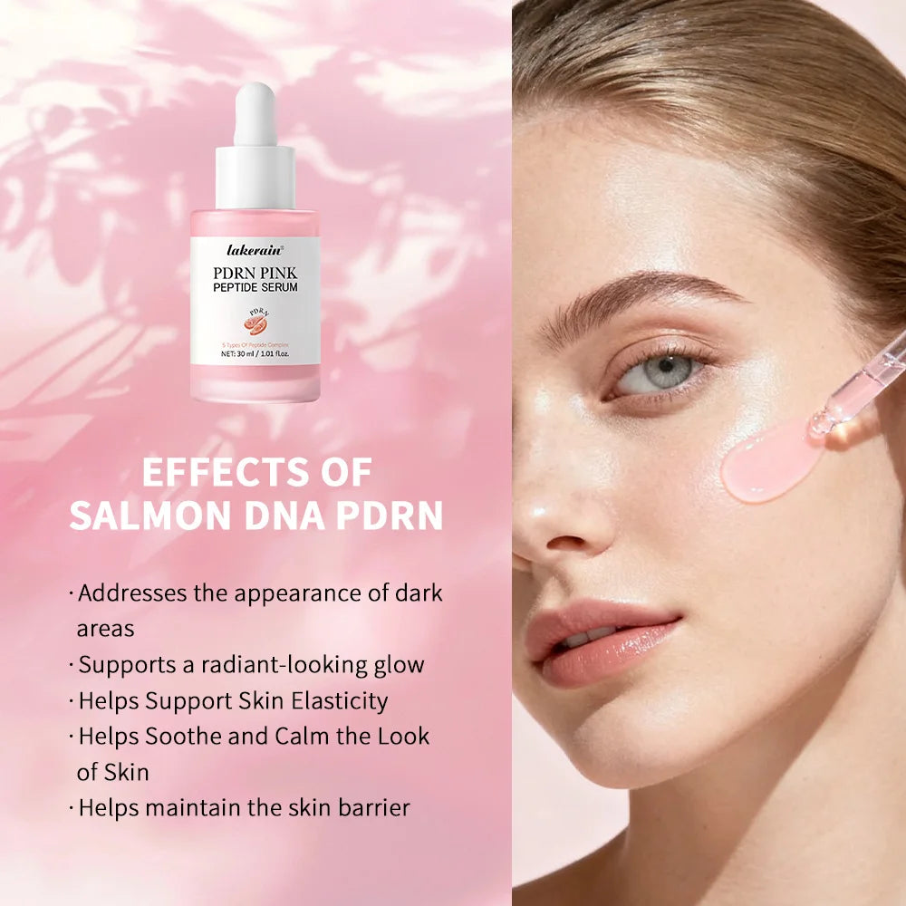 Salmon DNA PDRN Pink Peptide Serum Pink Glow Serum Remove Skin Darkness Hydrating Moisturizing Firming Korean Skincare HIP
