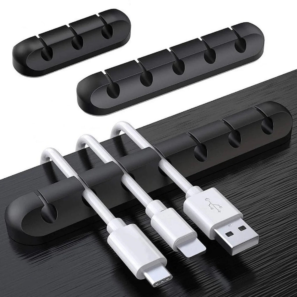 NNBILI Silicone Cable Organizer Clips – Desk Wire Management Cable Management Clips HIP