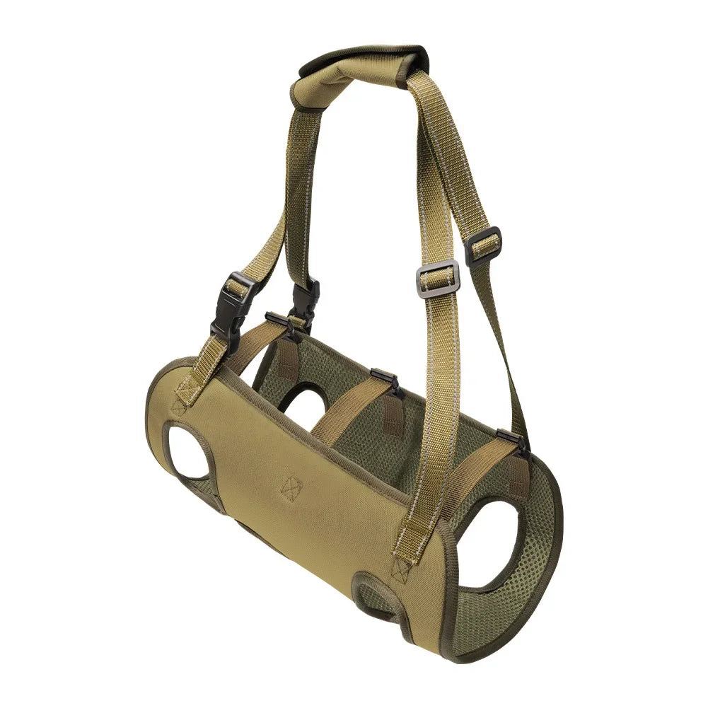 S-2XL Adjustable Padded Handle Strap Dog Lift Strap Elderly Disabled Dog Rehabilitation Walker Support Strap Pet Supplies HIP Khaki L