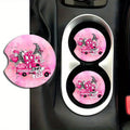 2-Piece Heart-Shaped Car Coasters – Waterproof & Heat-Resistant Car Cup Holder Coasters HIP 1 Other