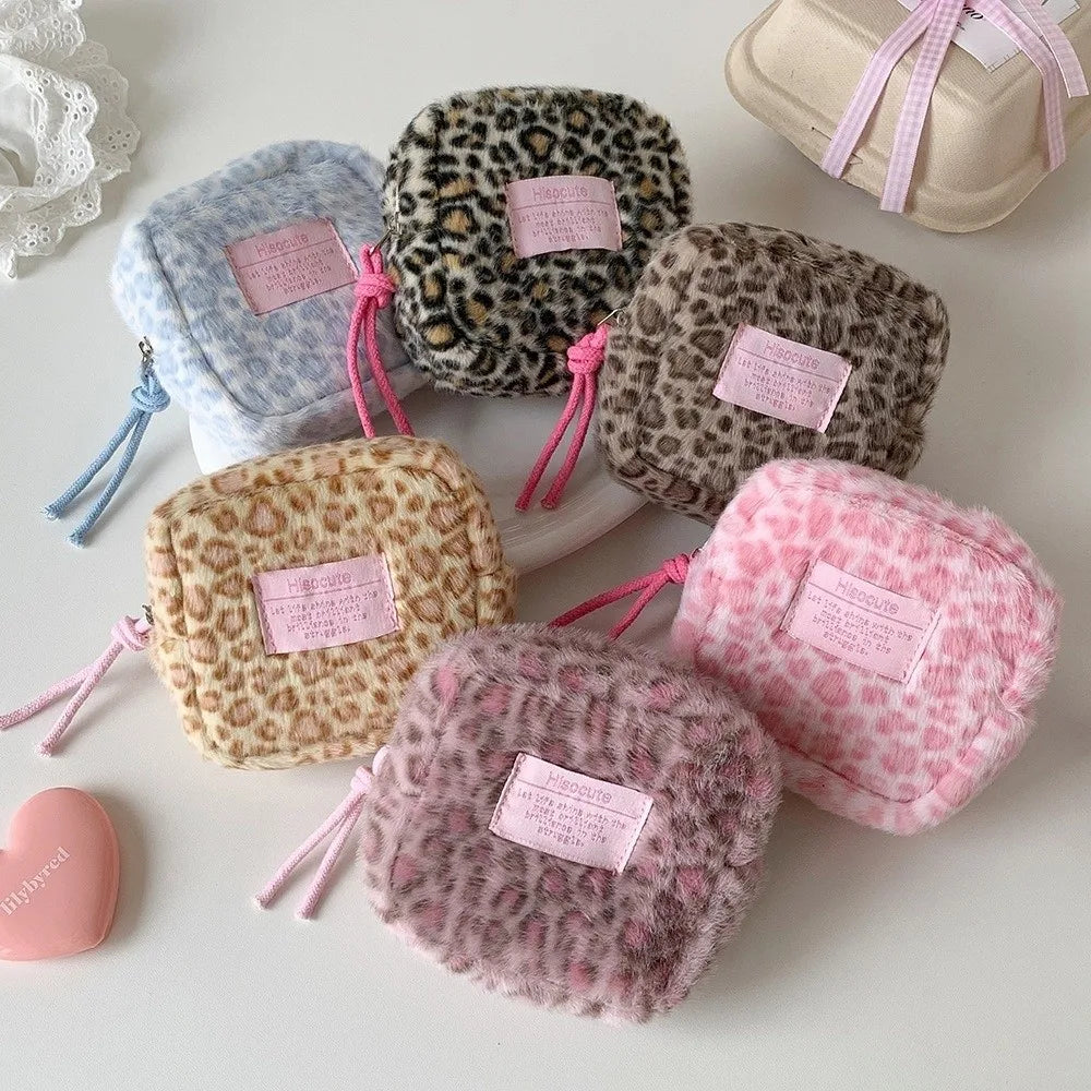 Leopard Print Makeup Pouch – Large Capacity Cosmetic Bag Cosmetic Storage Bag HIP