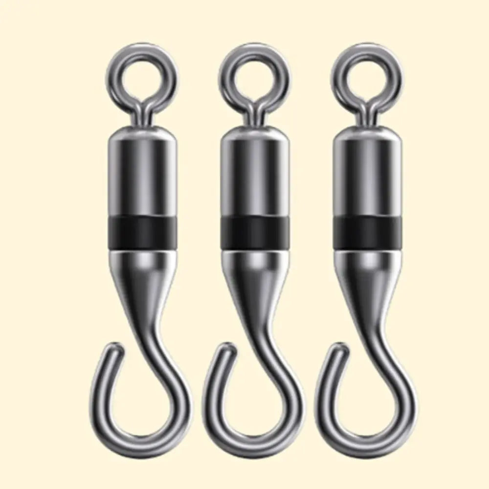 20-Pack Titanium Alloy Open Swivel Fishing Rings with Rubber O-Rings Fishing Swivel Rings HIP