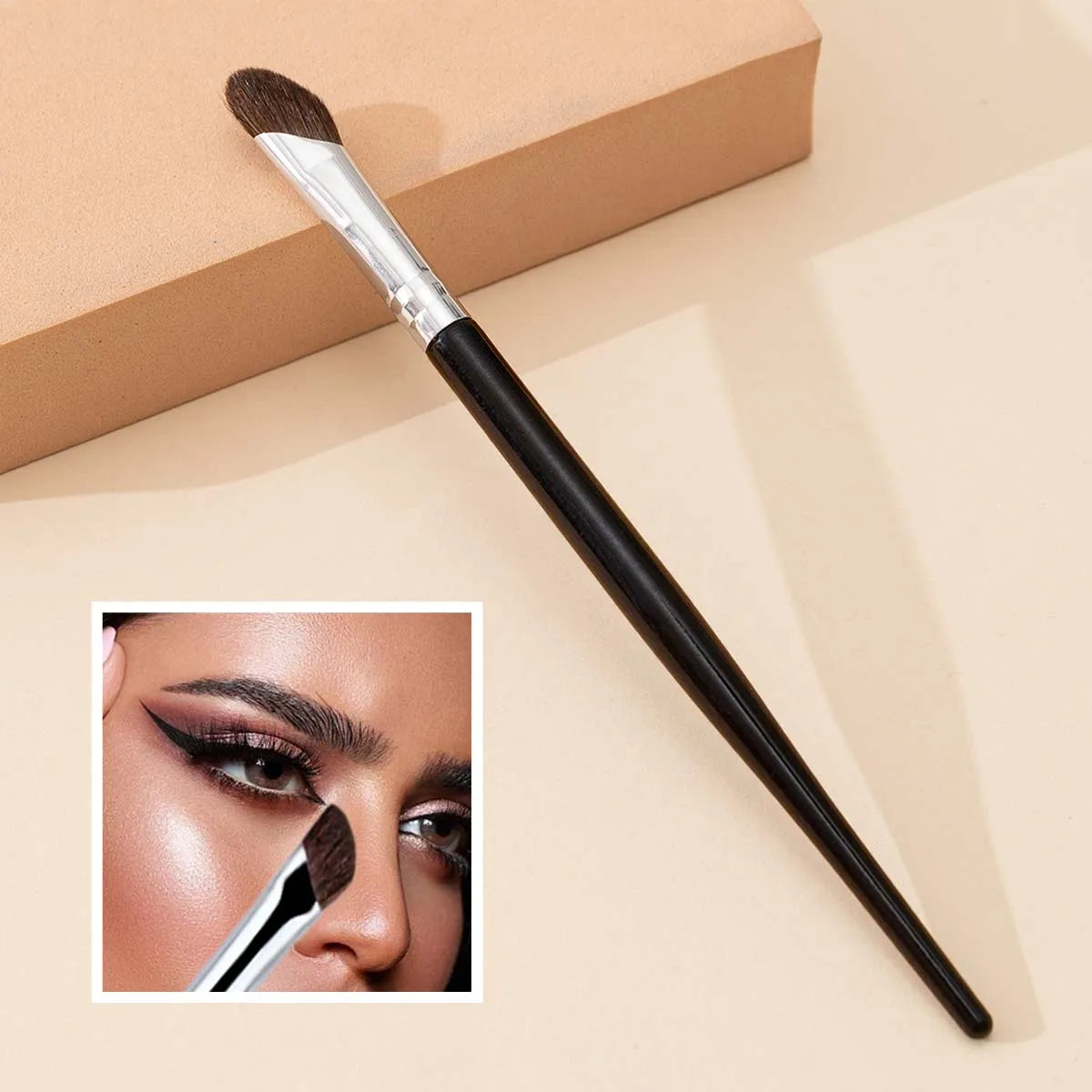 Scythe Beveled Nose Shadow & Highlighter Blending Brush Contour Makeup Brush HIP