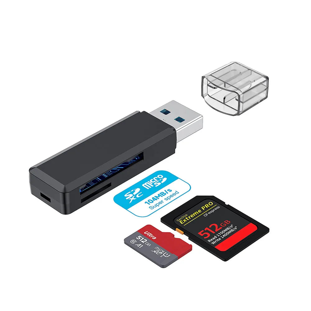 USB 3.0 Multi-Card Reader – SD, Micro SD, TF & SDXC Adapter USB Card Reader HIP