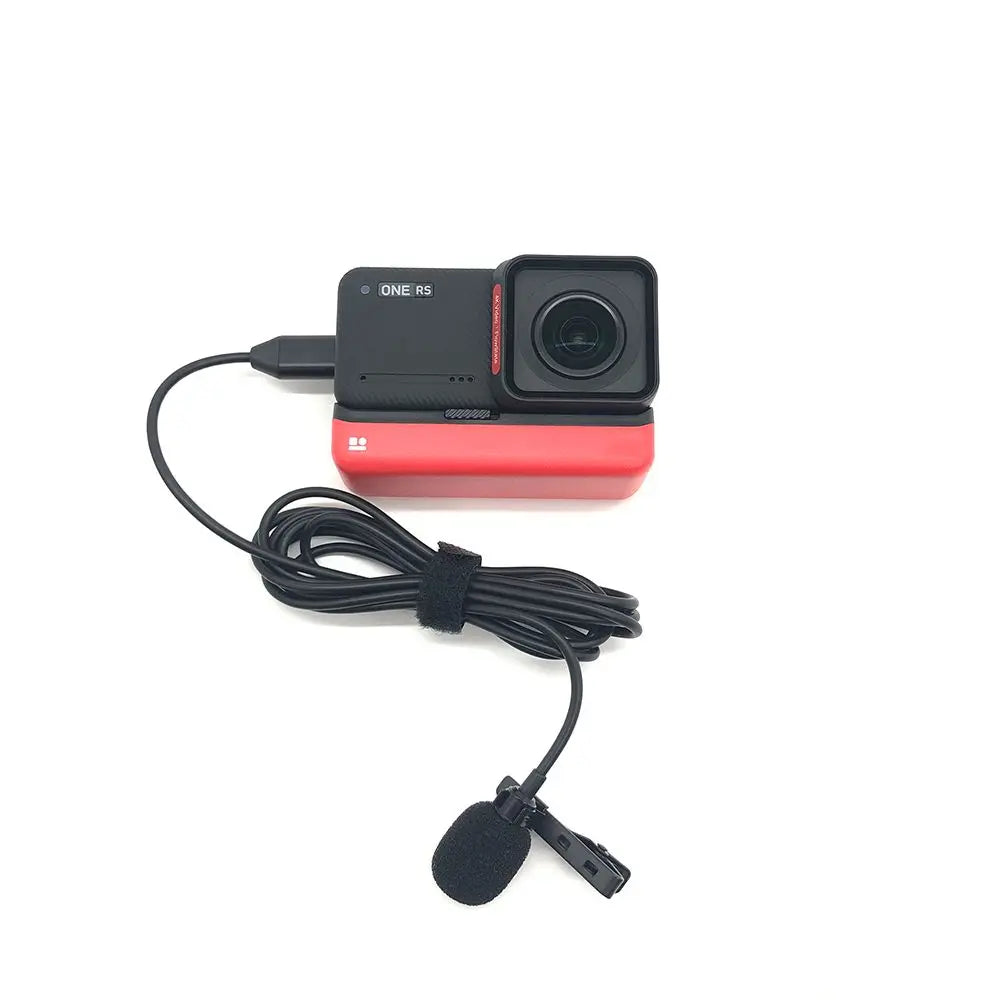 Type-C Lavalier Microphone for Insta360 ONE RS | External Mic Lavalier Microphone HIP