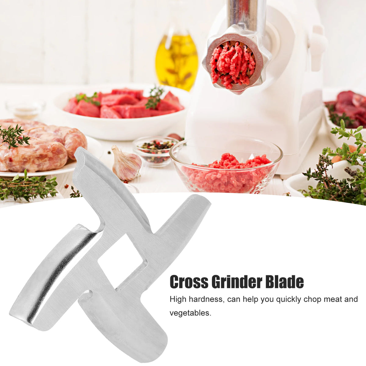 Meat Grinder Blade Food Grinding Plate Disc Attachment Part for Electric Meat Mincer Meat Grinder Blade Meat Grinder Plate HIP