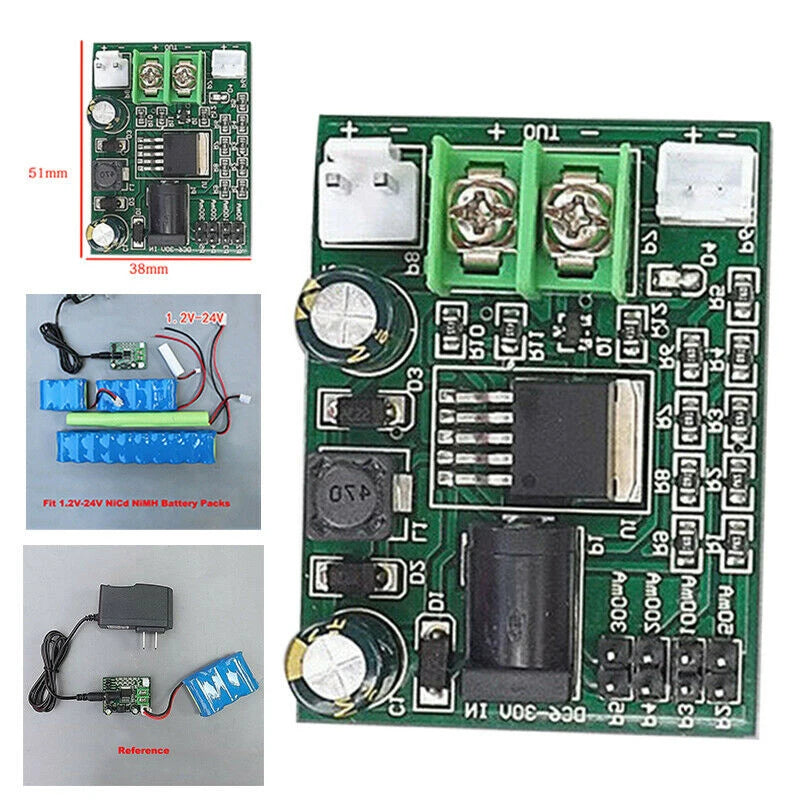 Ni-Cd Ni-MH Battery Charger Module 1.2–24V PCB Board Battery Charger Module HIP Style1