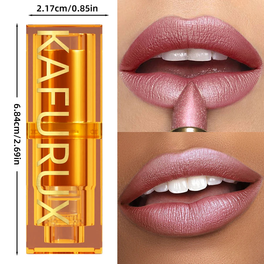 KAFURUX 16-Color Glitter Lipstick – Waterproof Metallic Lip Glaze Glitter Lipstick HIP