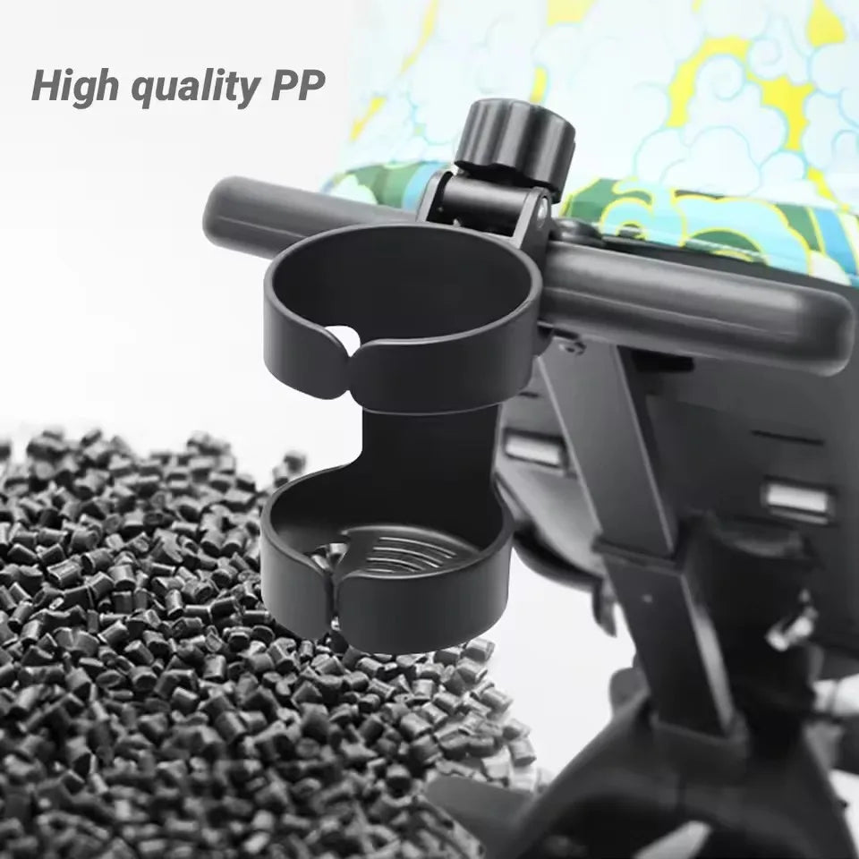 2-in-1 Baby Stroller Cup & Phone Holder – Universal Fit Stroller Cup Holder HIP