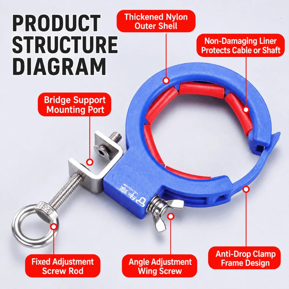 Cable Tray Pulley Bottom-Hung Wire Guide Roller | HIP Cable Tray Pulley HIP