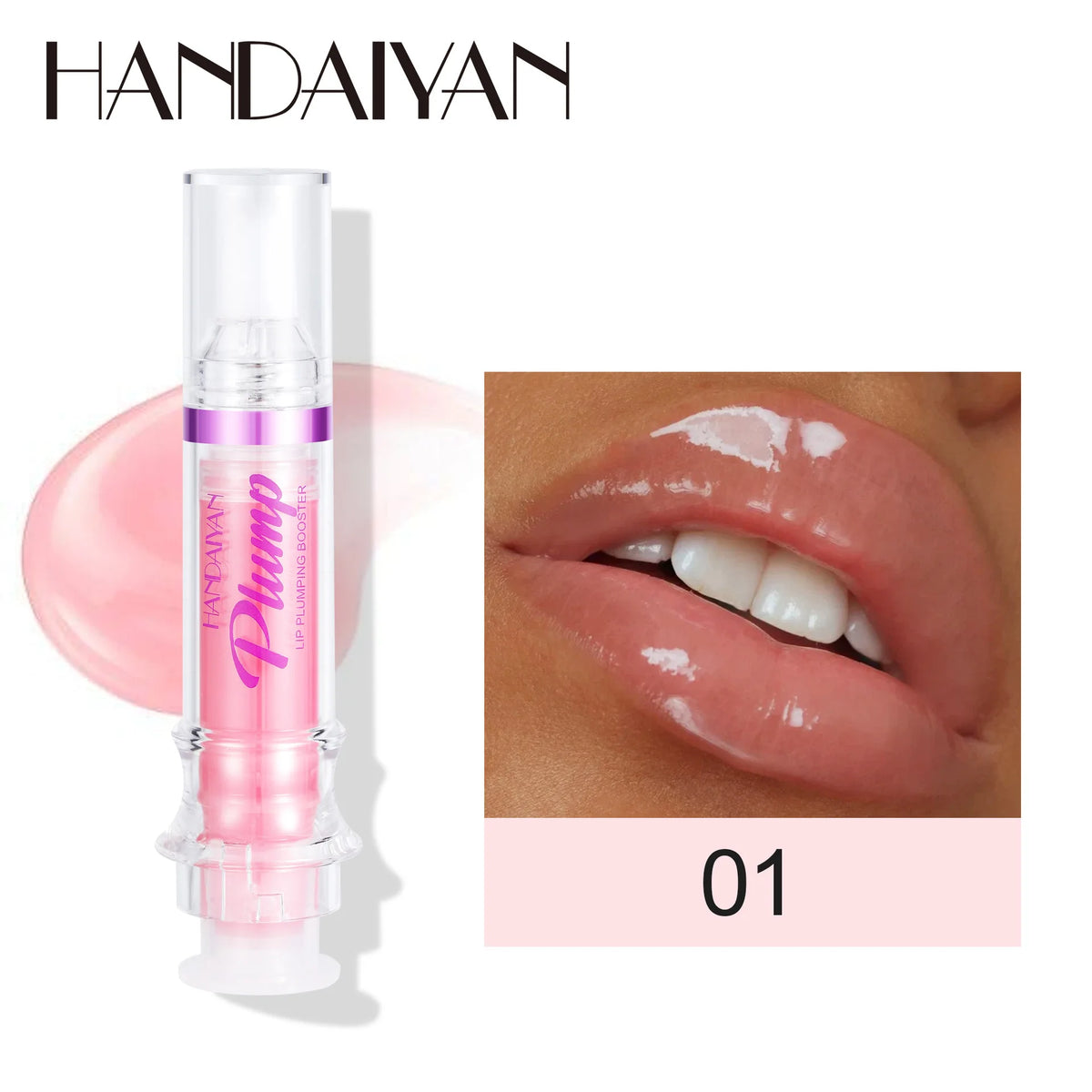 Handayan 6-Color Lip Plumping Gloss Set – Honey Oil & Shine Lip Plumping Gloss HIP 01