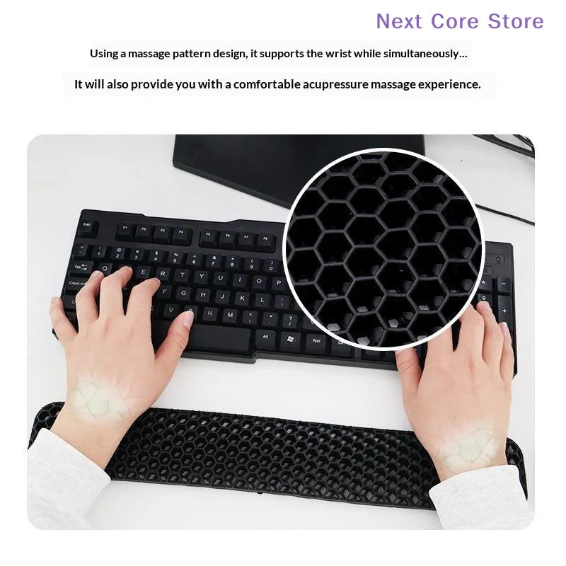Honeycomb Ergonomic Wrist Rest Set – Keyboard & Mouse Pad Ergonomic Wrist Rest Set HIP