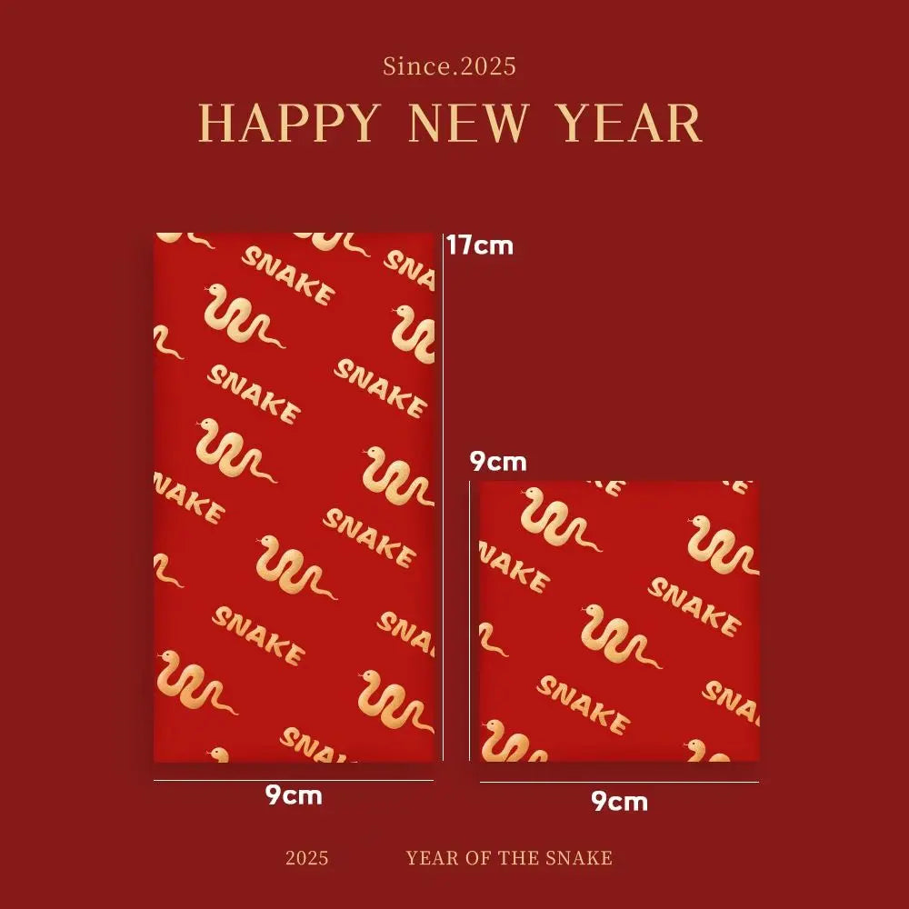 30-Pc Chinese New Year Red Envelopes – 2025 Year of Snake Festive Gift Envelopes HIP