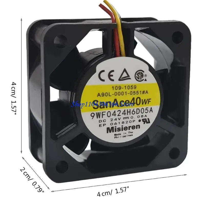 40mm Ball Bearing Server Cooling Fan 24V 3-Pin 40x40x20mm Server Cooling Fan HIP
