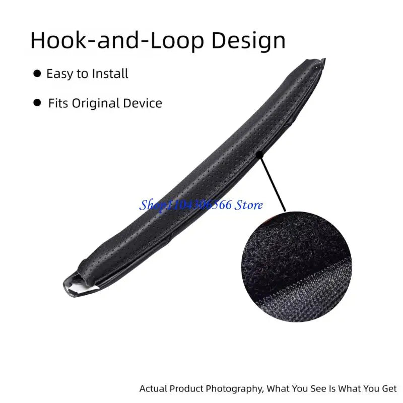 PU Leather Headphone Headband Replacement Pad – Black & Brown Headphone Headband Pad HIP