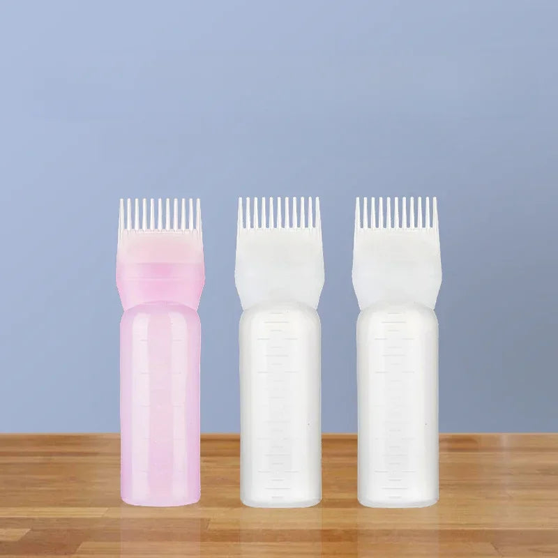 4 Colors 60OZ Portable Scalp Applicator Liquid Comb Hair Roots Massage Medicine Comb Hair for Hair Growth Serum Oil Nourish HIP