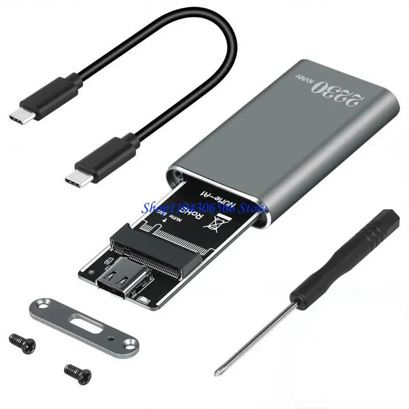 Aluminum M.2 2230 NVMe SSD Enclosure – USB 3.2 Type-C SSD Enclosure HIP