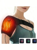Wearable Heated Shoulder & Neck Massager – 3 Heat Levels Heated Shoulder Massager HIP black