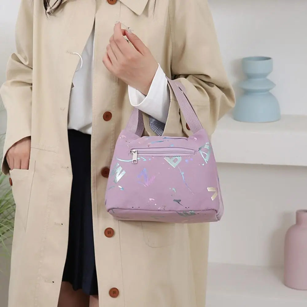 Bronzing Print Oxford Tote Bag – Waterproof Lunch & Shopping Oxford Tote Bag HIP