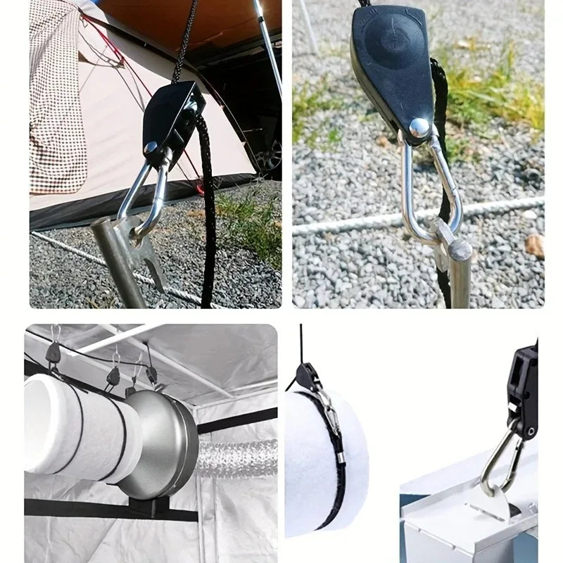Camping Tent Tie Down Rope Tightener Wind Rope Buckle Tent Rope Tightener HIP