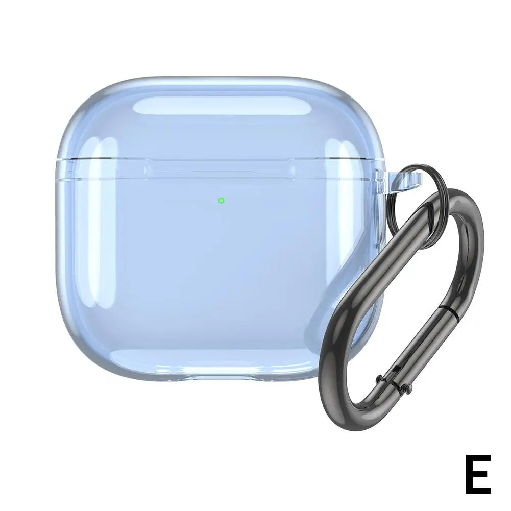 Clear TPU Case for Apple AirPods 4 2024 – Shockproof Cover Earphone Case HIP Blue