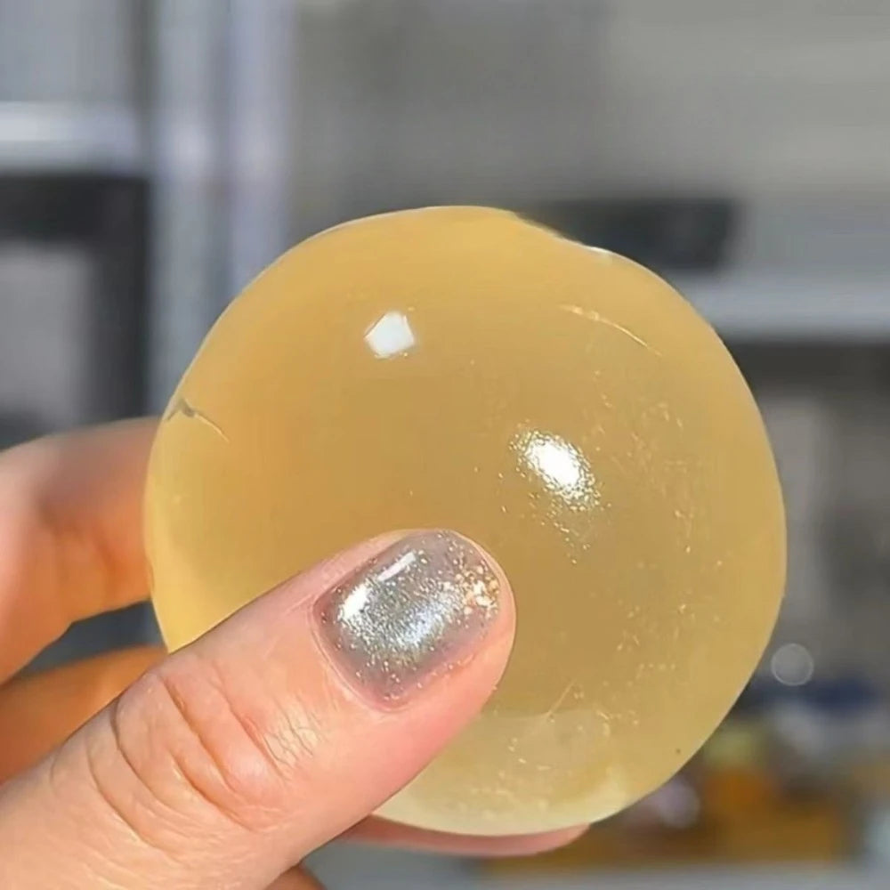 Maltose Mochi Squishy Fidget Toy – Soft Transparent Ball Squishy Fidget Toy HIP
