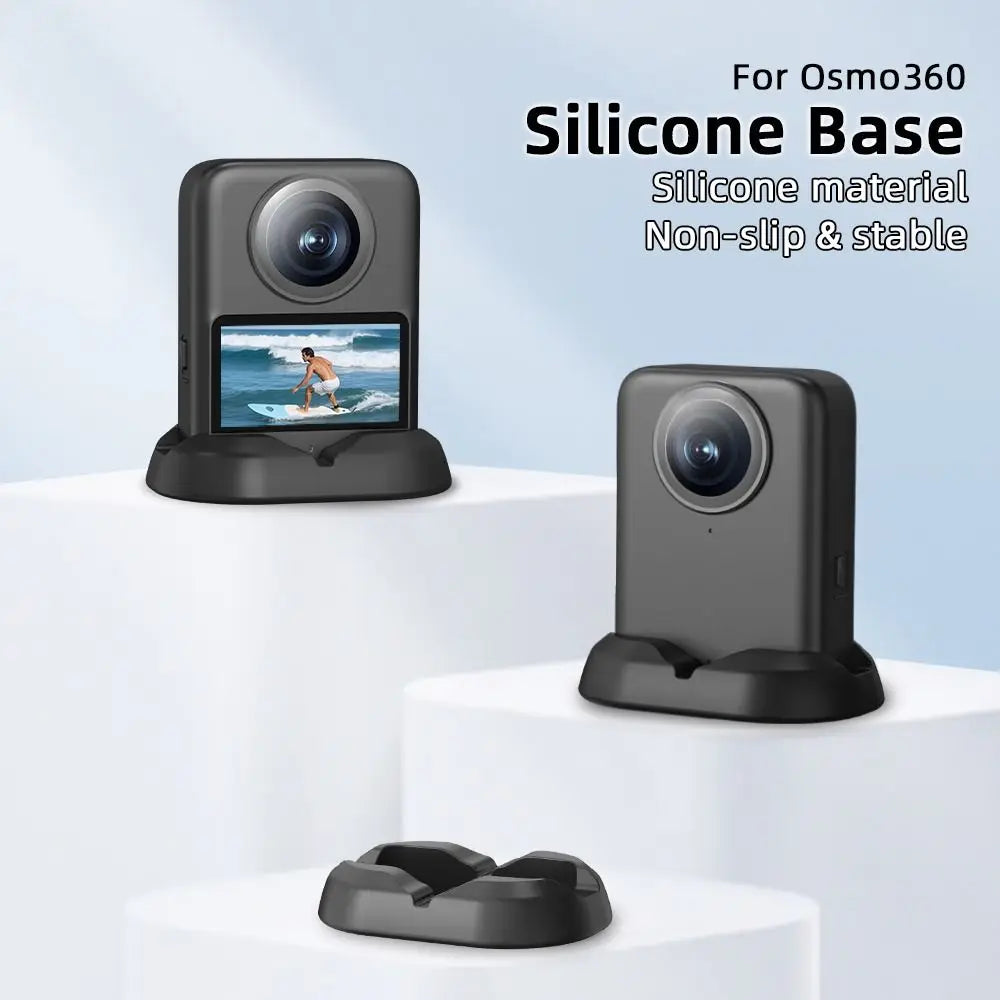 Silicone Desktop Stand for DJI Osmo 360 – Anti-Slip Base Camera Mount Stand HIP