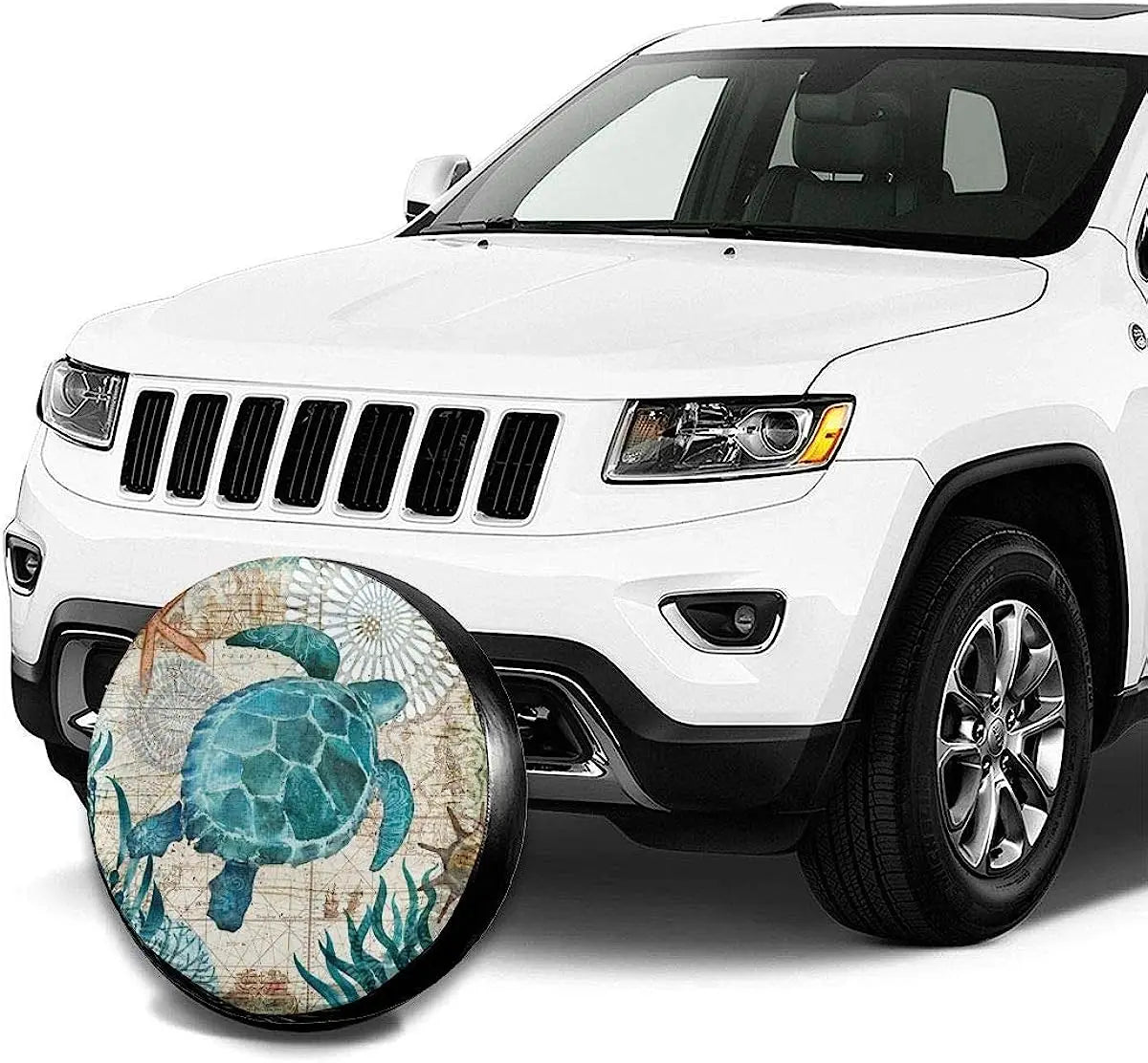 Sea Turtle Spare Tire Cover SUV RV Trailer – 14 to 17 Inch Spare Tire Cover HIP