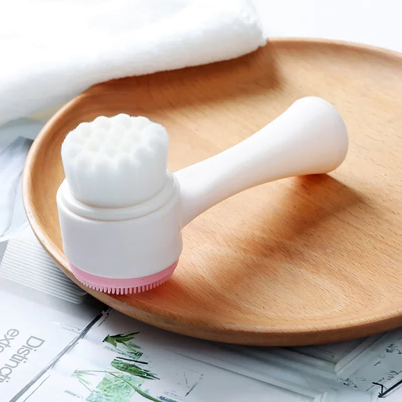 Double-Sided Silicone Facial Cleansing Brush – Deep Pore Care Facial Cleansing Brush HIP