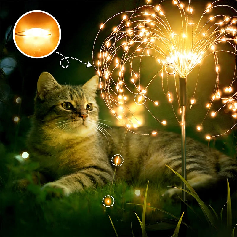 420 LED Solar Firework Garden Lights – Outdoor Waterproof Fairy Solar Garden Lights HIP