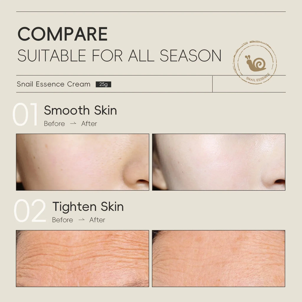 LAIKOU Snail Essence Face Cream 25g – Moisture & Firming Face Moisturizer Cream HIP