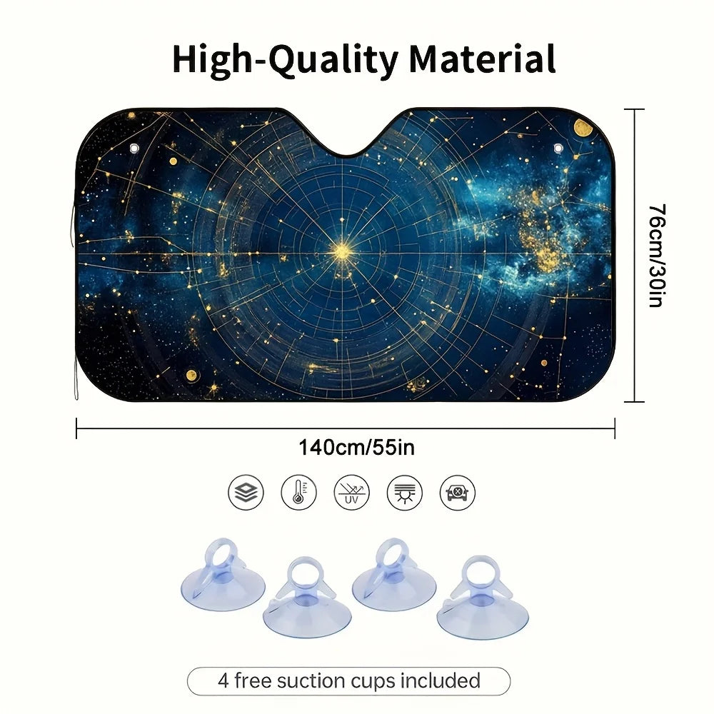 Celestial Star Map Car Sun Visor Cover | Cool Interior Car Sun Visor Cover HIP