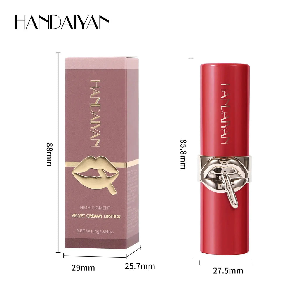 Handaiyan Velvet Matte Lipstick – 6 Shades, Long-Lasting Velvet Matte Lipstick HIP