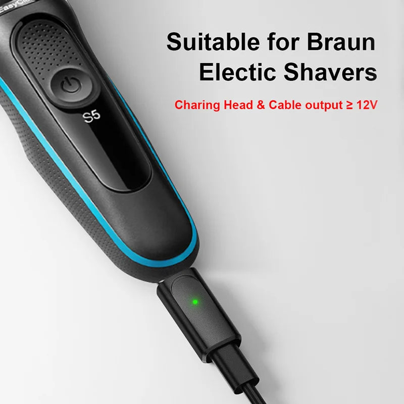12V Type-C PD Charging Adapter for Braun Shavers Series 3 5 7 9 Shaver Charging Adapter HIP