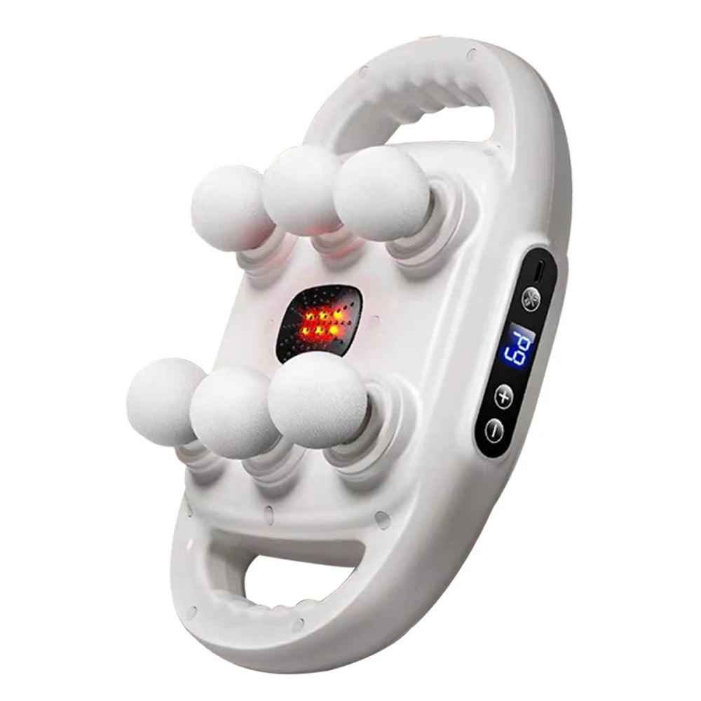 6-Head Fascia Massage Gun – Deep Percussion Body Massager Percussion Massage Gun HIP White
