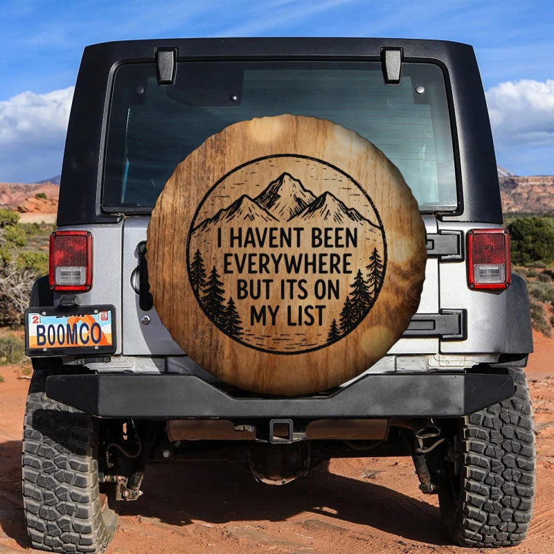 Adventure Spare Tire Cover – Weatherproof RV SUV Truck Spare Tire Cover HIP