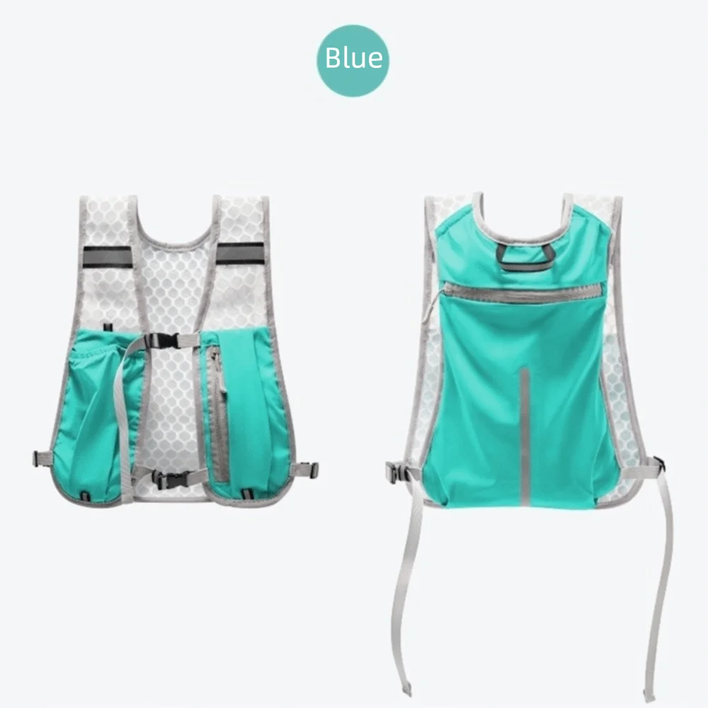 Waterproof Running Vest – Hydration Pocket & Reflective Strips Running Hydration Vest HIP Blue 1