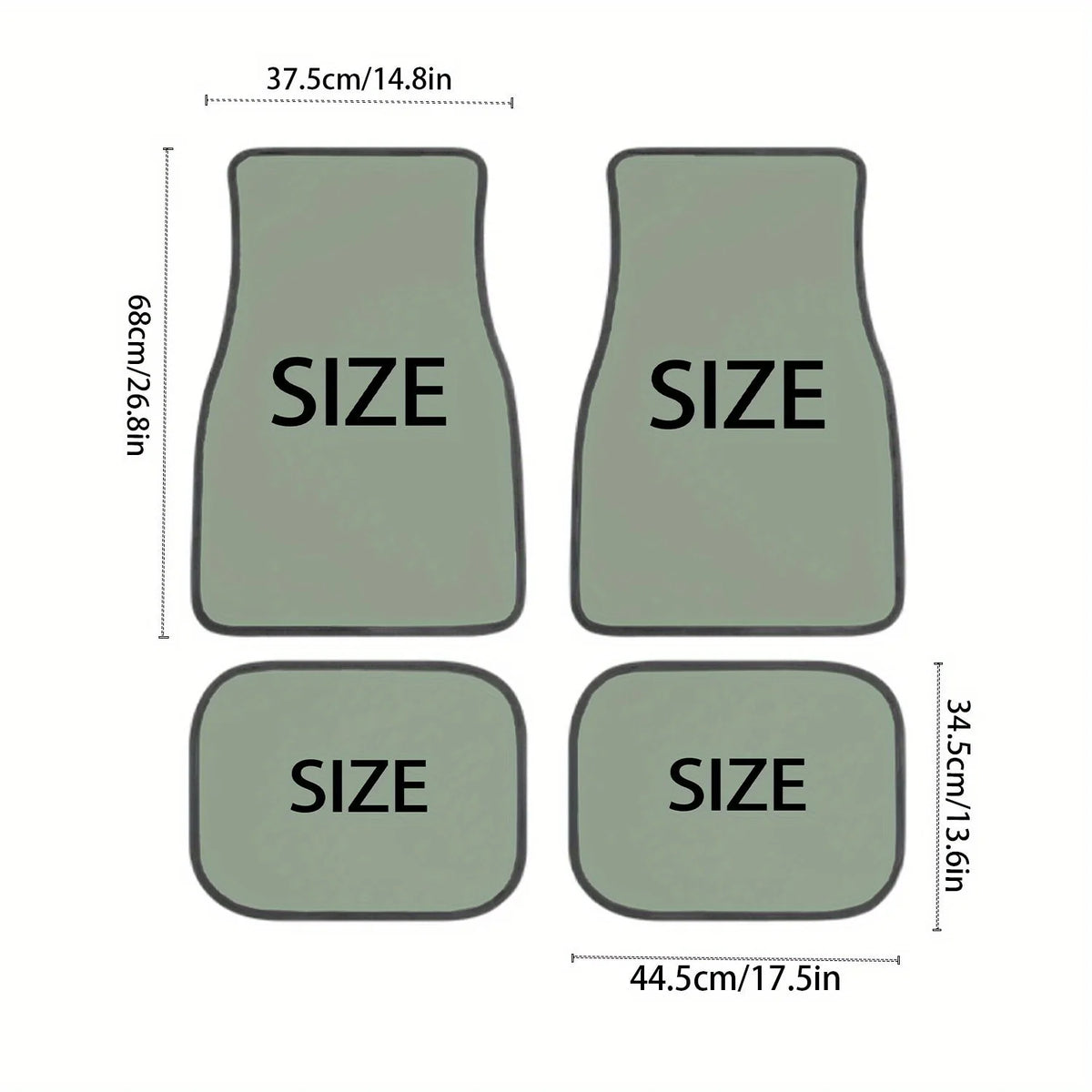 Lucky Clover Car Floor Mats 4-Piece Set – Trucks, SUVs & Vans Car Floor Mats HIP